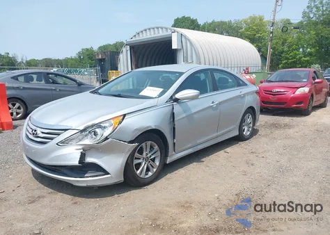 2014 Hyundai Sonata Gls from USA, damaged, VIN 5NPEB4AC0EH915327